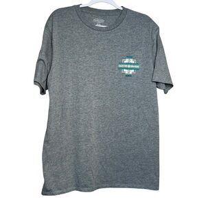 Pendleton Shirt Men's M Gray Embroidered Pocket Aztec Short Sleeve T Shirt